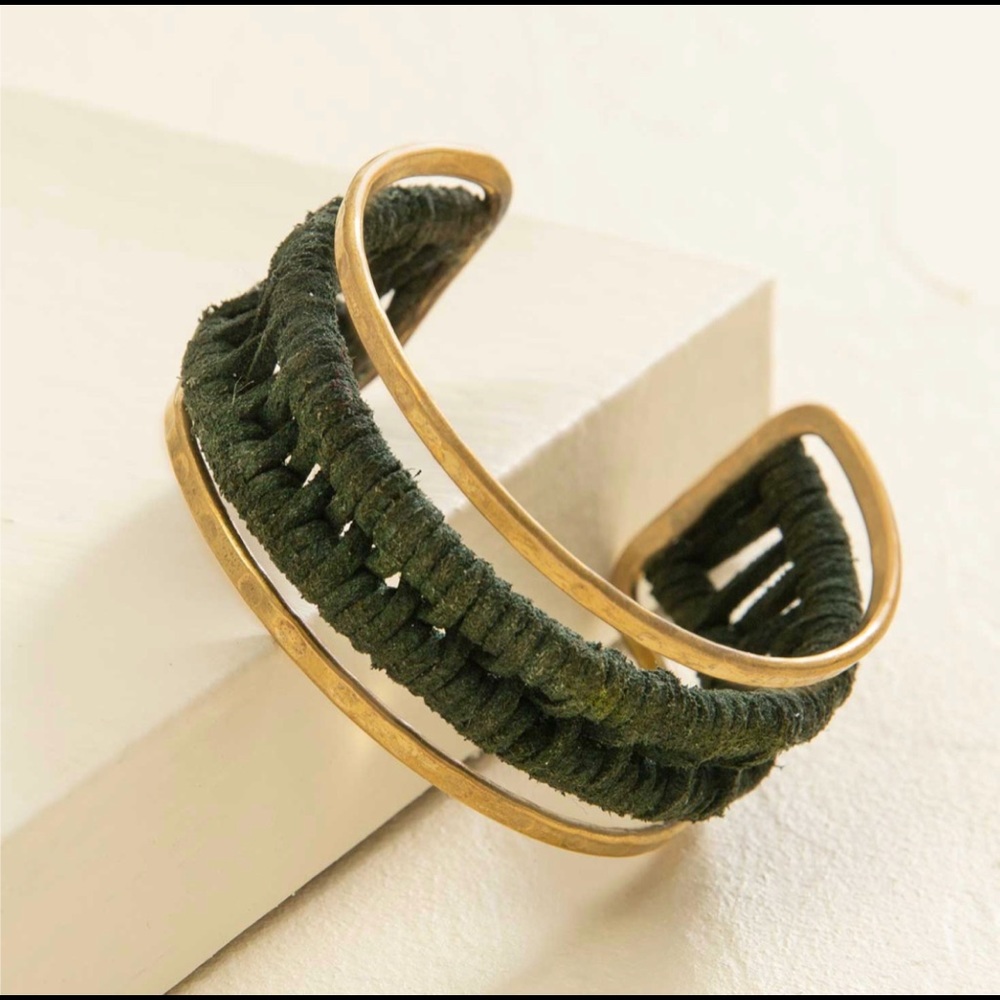 Noonday Crosshatch Cuff